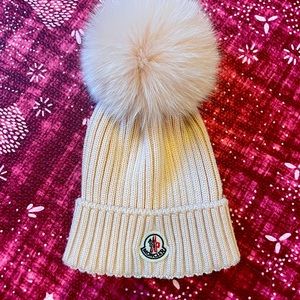 Moncler Enfant English Rib Knit Beanie